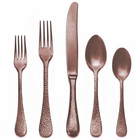 5 Pcs Place Setting Epoque Pewter Bronzo