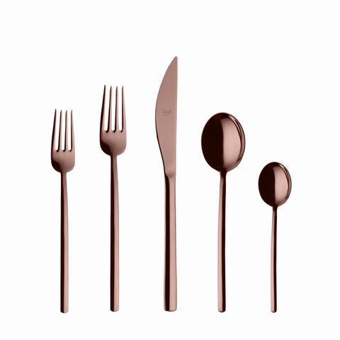 Due BRONZO 5-Piece Flatware Set