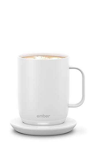 Ember Temperature Control Smart Mug 2, 14 oz, Black, 80 min. Battery Life - App Controlled Heated Coffee Mug - Improved Design