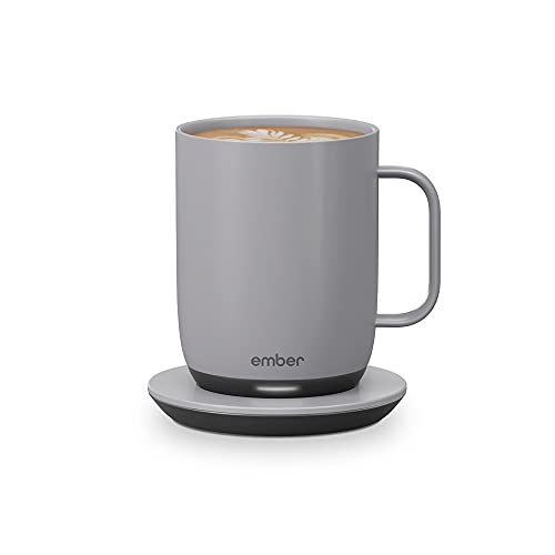 Ember Temperature Control Smart Mug 2, 14 oz, Black, 80 min. Battery Life - App Controlled Heated Coffee Mug - Improved Design