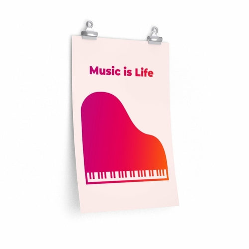 Music is Life Poster Room Decor