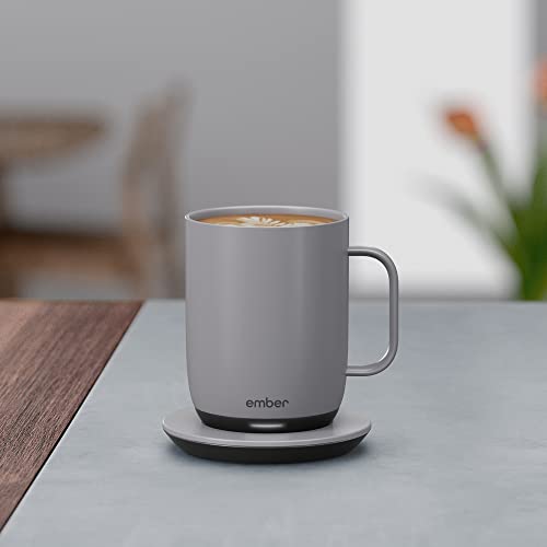 Ember Temperature Control Smart Mug 2, 14 oz, Black, 80 min. Battery Life - App Controlled Heated Coffee Mug - Improved Design