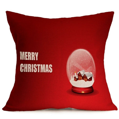 Christmas festive pattern car sofa pillow pillowcase