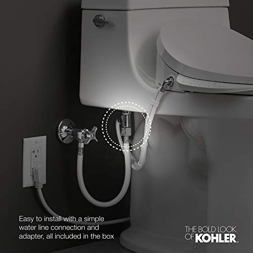 Kohler 5724-0 Puretide Toilet seat, Elongated, White