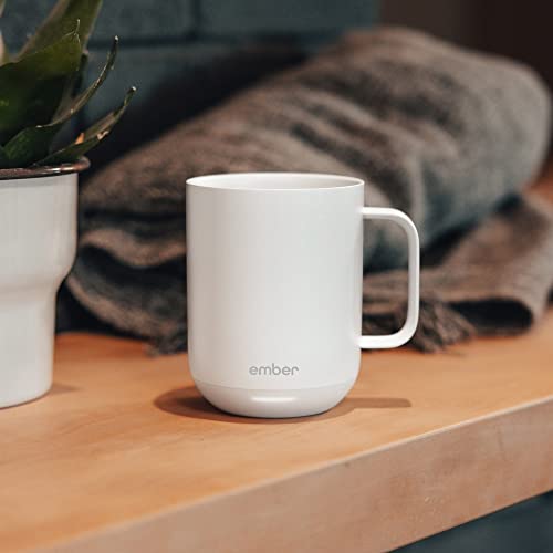 Ember Temperature Control Smart Mug 2, 14 oz, Black, 80 min. Battery Life - App Controlled Heated Coffee Mug - Improved Design