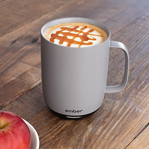 Ember Temperature Control Smart Mug 2, 14 oz, Black, 80 min. Battery Life - App Controlled Heated Coffee Mug - Improved Design