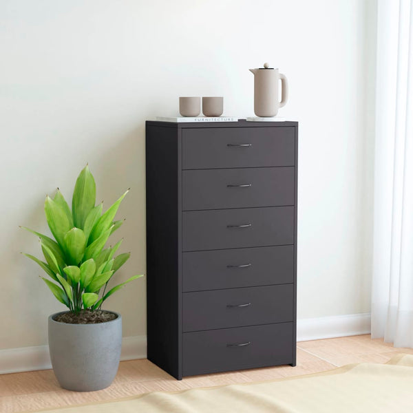 Sideboard with 6 Drawers 23.6"x13.4"x37.8" Chipboard
