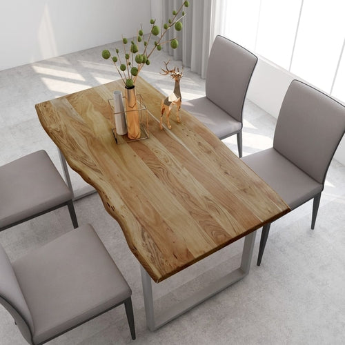 Dining Table 70.9"x35.4"x29.9" Solid Acacia Wood