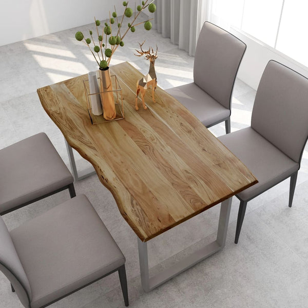 Dining Table 70.9"x35.4"x29.9" Solid Acacia Wood