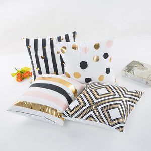 Gold Foil Pillow Cases Printing Pillow Case Sofa