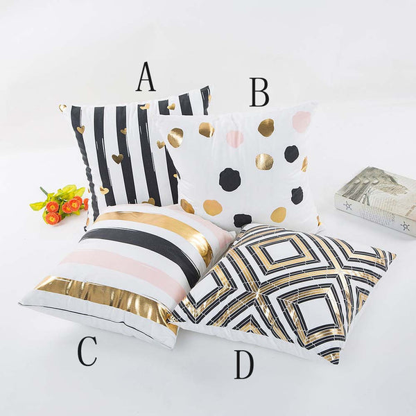 Gold Foil Pillow Cases Printing Pillow Case Sofa