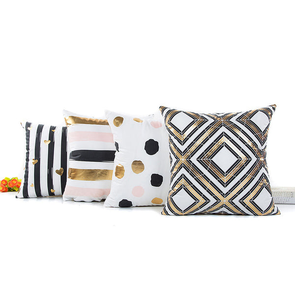 Gold Foil Pillow Cases Printing Pillow Case Sofa