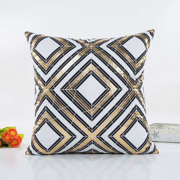 Gold Foil Pillow Cases Printing Pillow Case Sofa