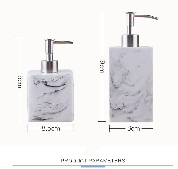 Bathroom Soap Pump Bottle Travel Shampoo Dispenser Hotel Marble Shampoo Disppenser Press Sanitizer Bottle Bathroom Accessories