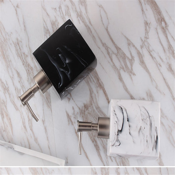 Bathroom Soap Pump Bottle Travel Shampoo Dispenser Hotel Marble Shampoo Disppenser Press Sanitizer Bottle Bathroom Accessories