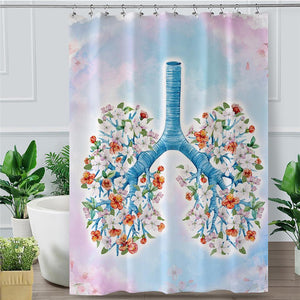 Floral Lung Shower Curtain