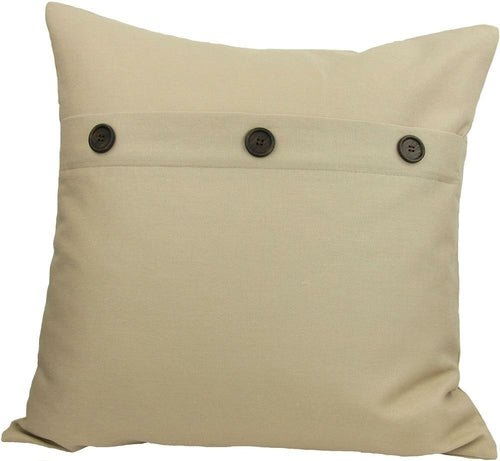 ML13004 Solid Color with Buttons Pillow, 20"x20"