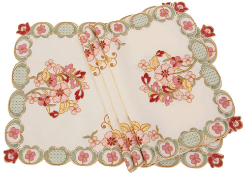 ML16132 Primrose Placemats, 14"X20", Set of 4