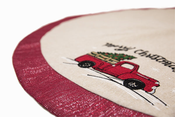 ML17131-Christmas Truck Tree Skirt 56''