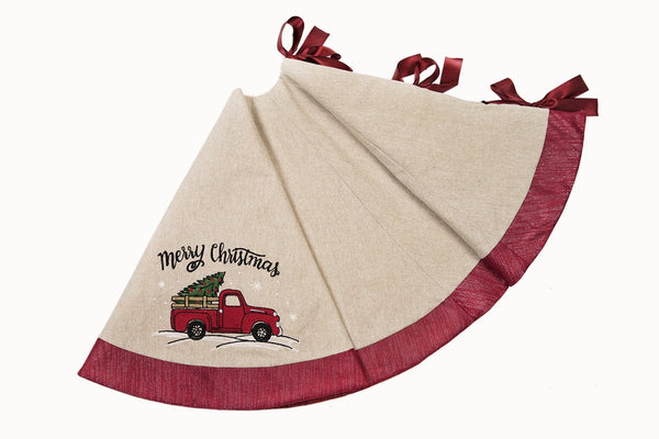 ML17131-Christmas Truck Tree Skirt 56''