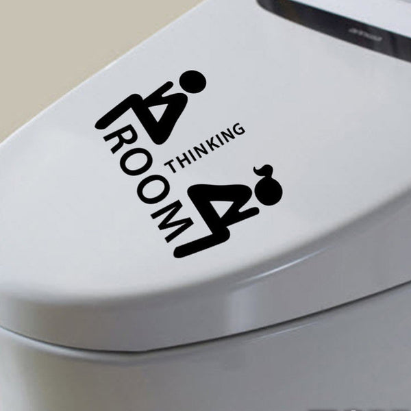 New Toilet Seat Wall Sticker Vinyl Art Removable