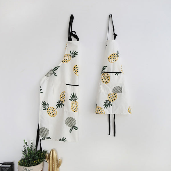 Pineapple Print Cotton Apron