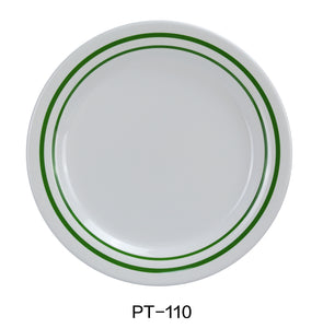 Yanco PT-110 Pine Tree Round Dinner Plate