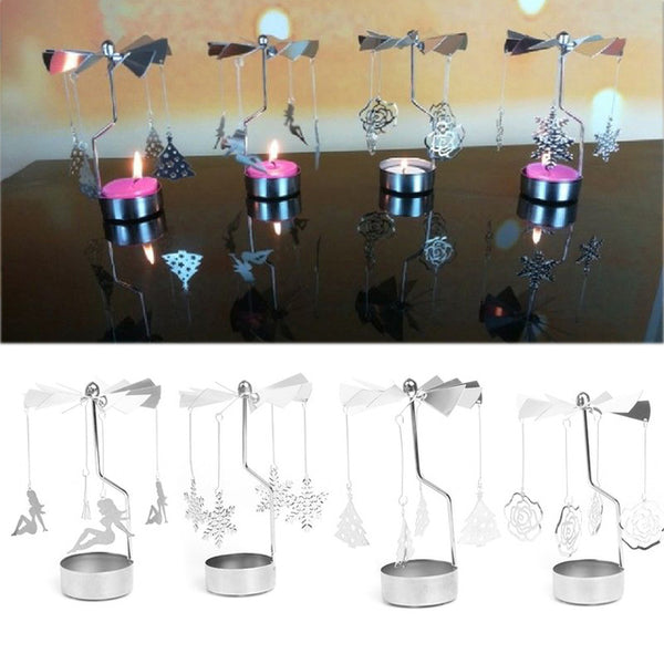 Rotary candle holder Spinning Tealight Candle