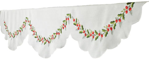 XD108059 Holly Berry Mantel Scarf