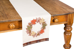 XD15833 Maple Wreath Table Runner