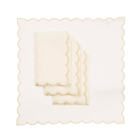 XD18265B Sleek Chic Sheer 20'' x 20'' Napkins, Set of 4