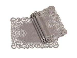 XD18349 Claire Floral Placemats, 14"x20", Set of 4