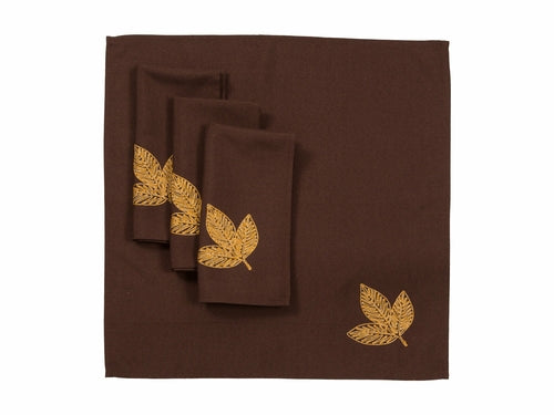 XD18805 Autumn Leaves 20''x20'' Napkins, Set of 4