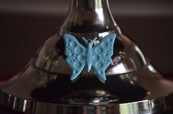 Cake Turquoise Stand with Turquoise Butterfly (10" Cake Holder)