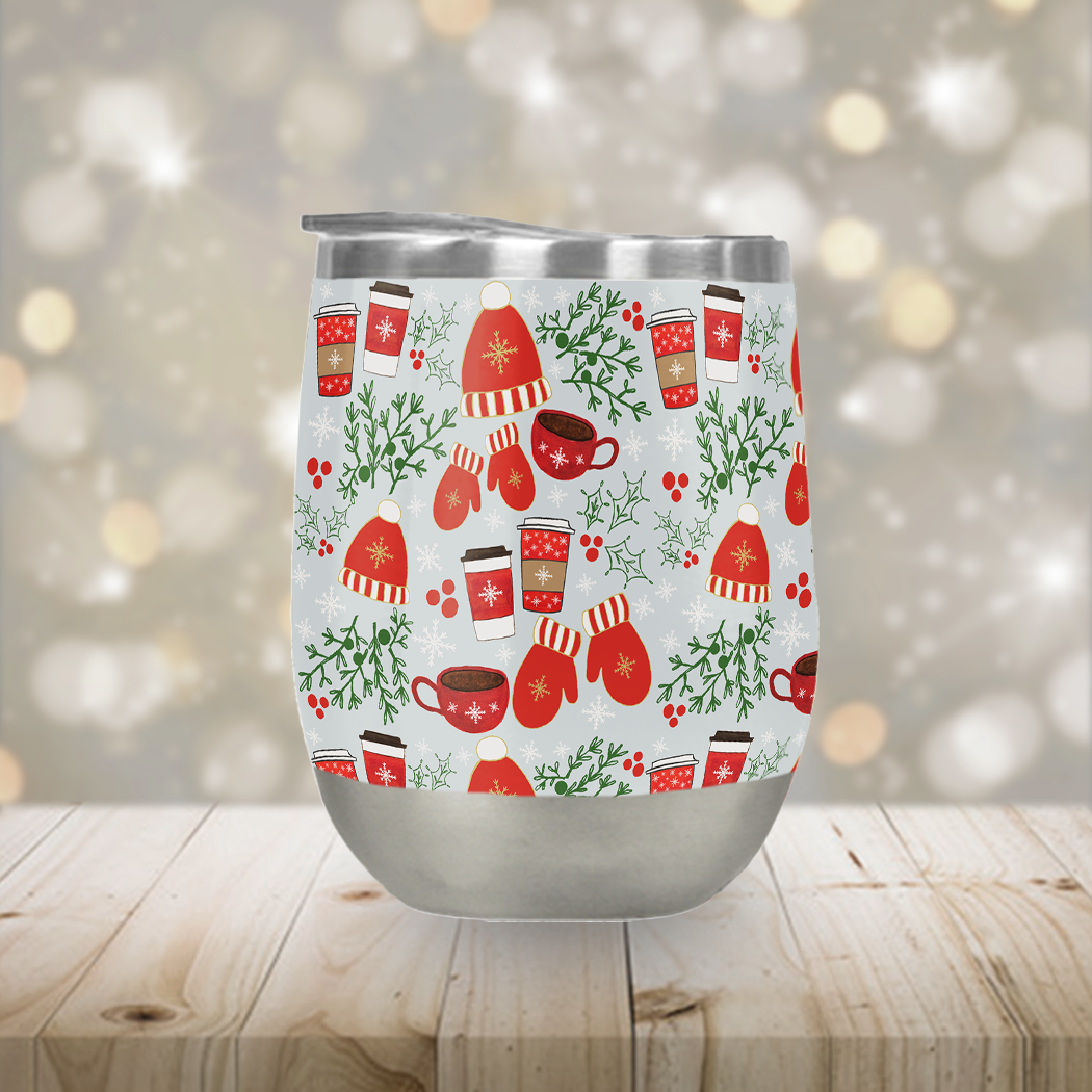 Coffee & Mittens Stemless Wine Tumbler