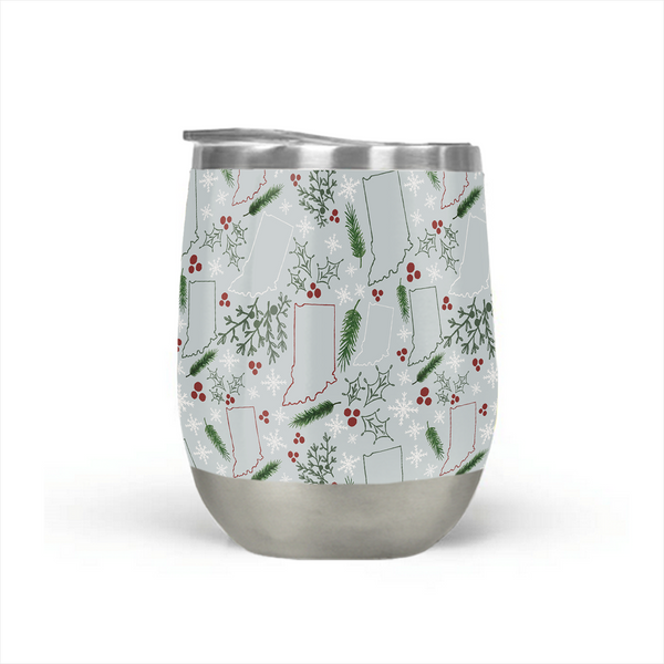 Indiana Christmas Stemless Wine Tumbler