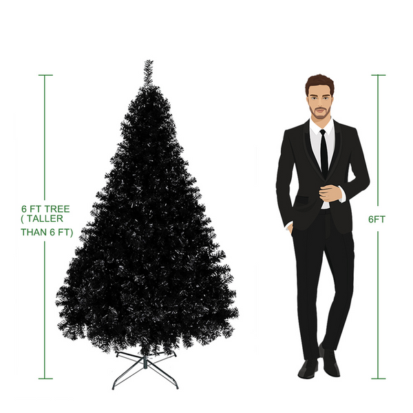 6ft 1600 Branches PVC Christmas Tree