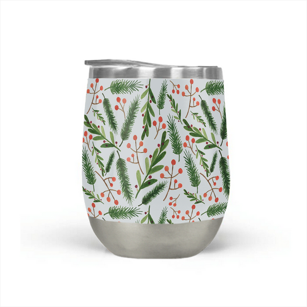 Christmas Branch Stemless Wine Tumbler