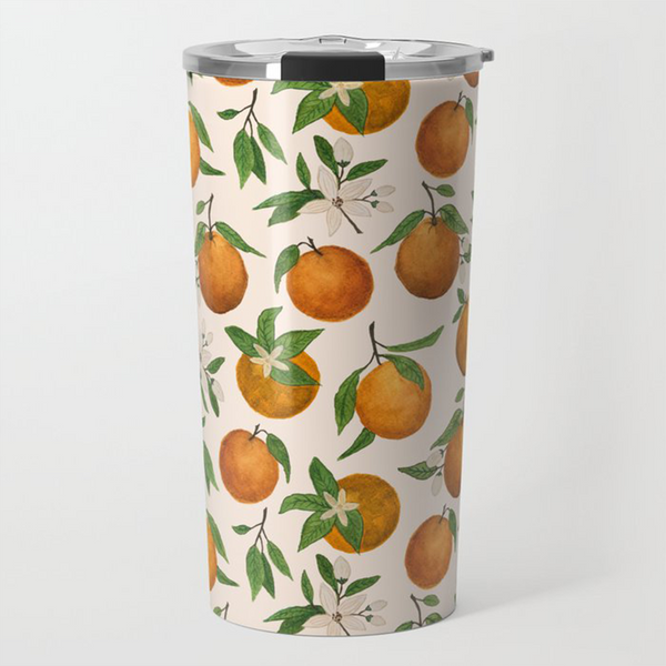 Orange Blossom Travel Mug