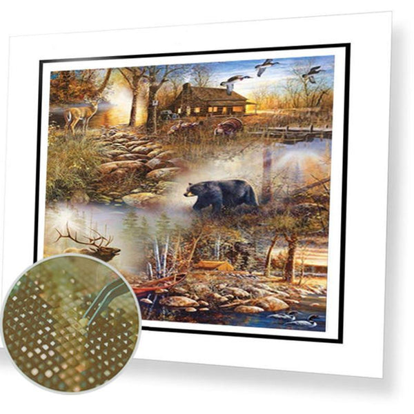 Paint By Diamonds Kit - Elk & Bear 5D