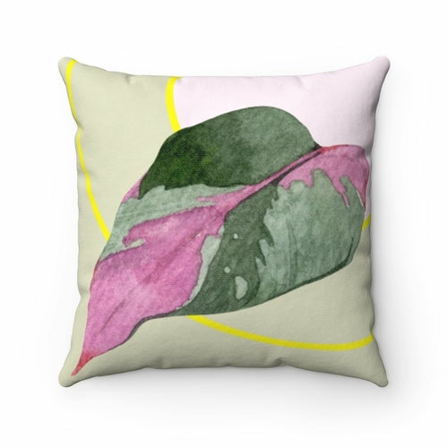 Leaf Square Pillow Home Decoration Accents - 4 Sizes