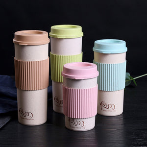 1PC Korean Coffee Cups Travel Coffee Mug with Stir Travel Easy Go Cup Portable for Outdoor Camping Hiking Picnic Self Driving