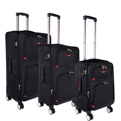 Swiss Oxford rolling luggage spinner wheel box man suitcase women luggage business brand large trolley bag travel box
