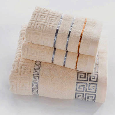 100% Cotton Towel Set Bathroom Geometric Pattern Bath Towel For Adults Face Hand Towels Terry Washcloth Travel Sport Towel