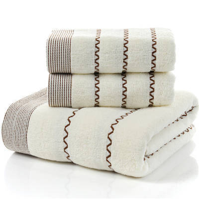 100% Cotton Towel Set Bathroom Geometric Pattern Bath Towel For Adults Face Hand Towels Terry Washcloth Travel Sport Towel