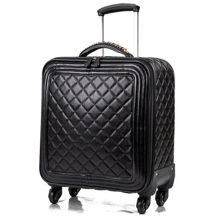 LeTrend High grade luxury Brand Rolling Luggage Set Spinner High capacity Trolley Retro PU Leather 16/20‘ Cabin Suitcase Wheels