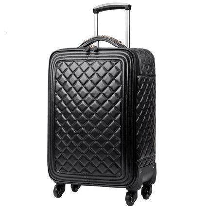 LeTrend High grade luxury Brand Rolling Luggage Set Spinner High capacity Trolley Retro PU Leather 16/20‘ Cabin Suitcase Wheels