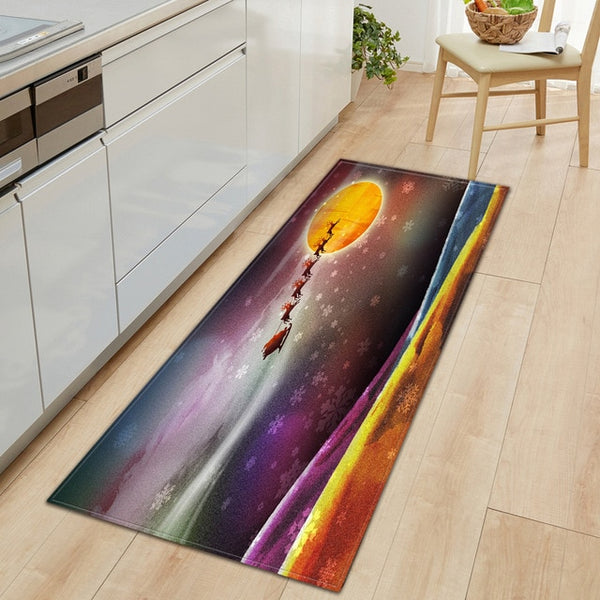 modern Kitchen Mat Long Strip Bedroom Entrance Doormat 3D Pattern Home Floor Decoration Living Room Carpet Bathroom Non-Slip Rug