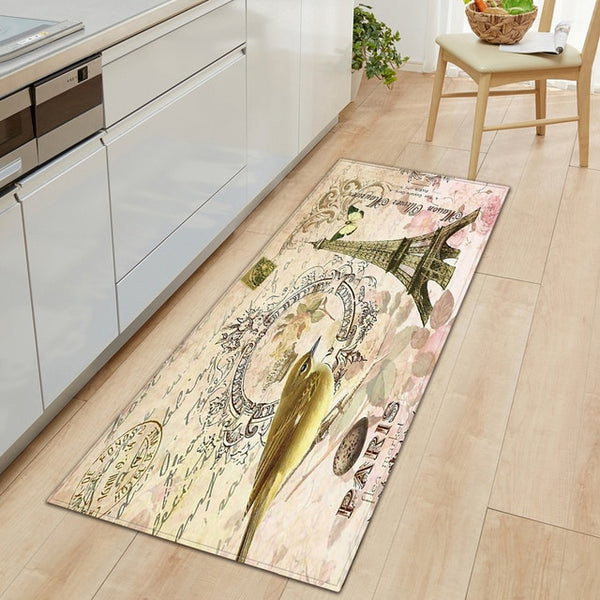 modern Kitchen Mat Long Strip Bedroom Entrance Doormat 3D Pattern Home Floor Decoration Living Room Carpet Bathroom Non-Slip Rug