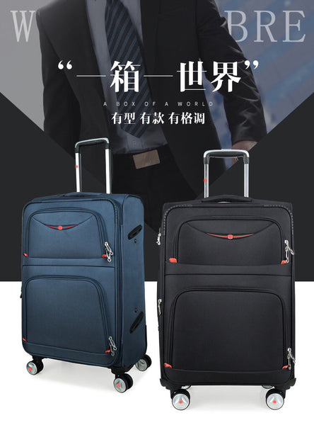 Swiss Oxford rolling luggage spinner wheel box man suitcase women luggage business brand large trolley bag travel box